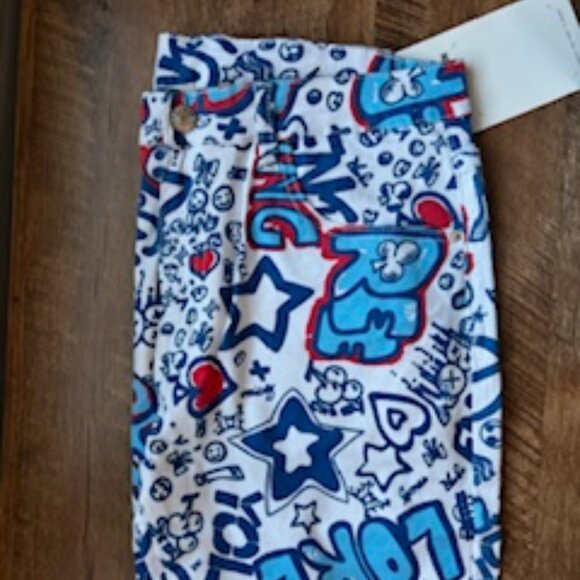 D'ANDIJIESHEN Printed Jeans NWT M Size 34 - Picture 3 of 13